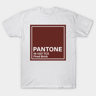 pantone 19-1337 TCX Fired Brick T-Shirt